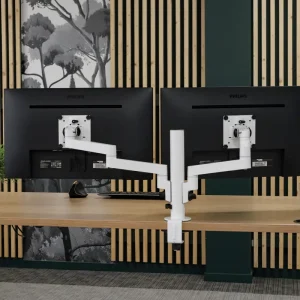 monitorarm b-xp dubbel baksida miljöbild
